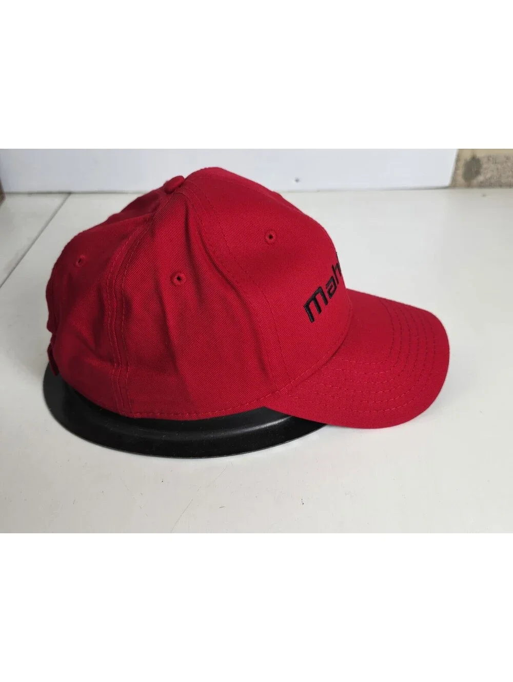 Mahindra Adjustable Strapback Red Hat OSFM